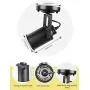 Industrial Track Lighting Ceiling Spotlight, Matt Black Vintage Wall Mount Lights, Rotate Head, E26 Base Bulb not Included