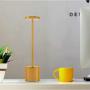 Cordless Table Lamp, LED Metal USB Rechargeable 2600mAh 2-Levels Brightness Night Light Desk Lamp Reading Lamp for Restaurant/Bedroom/Dormitory (Gold) Cordless Table Lamp, LED Metal USB Rechargeable 2600mAh 2-Levels Brightness Night Light Desk Lamp Reading Lamp for Restaurant/Bedroom/Dormitory (Gold)