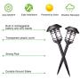 Azirier Solar Lights Outdoor Waterproof Outdoor Garden Lights, Solar Pathway Security Lights for OutdoorWall Backyard Fence Garage Garden Driveway 6 Pack