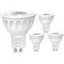 SZHZS GU10 LED Bulbs, 50W MR16 GU10 Halogen Bulbs Equivalent, 6W 500LM GU10 Base Dimmable Bulbs,40 ° Beam Angle GU10 Spot Light LED Bulb 3000K, Boron Lamp Led Spotlight 4 Packs (GU10 Warm White)