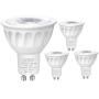 SZHZS GU10 LED Bulbs, 50W MR16 GU10 Halogen Bulbs Equivalent, 6W 500LM GU10 Base Dimmable Bulbs,40 ° Beam Angle GU10 Spot Light LED Bulb 3000K, Boron Lamp Led Spotlight 4 Packs (GU10 Warm White)