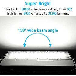 LEDMO 240W LED Stadium Flood Lights Outdoor 36000LM Super Bright LED LED Arena Lights 100-277V IP65 Waterproof（1500W Eq) 5000K Daylight White Commercial Lighting for Sports Fields and Counts