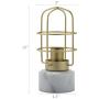 CO-Z Industrial Desk Lamp with Marble Base, Mid-Century Modern Table Lamp 10 Inches in Height, Edison Bulb Not Included for Living Room Bedroom Dining Room.