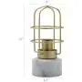 CO-Z Industrial Desk Lamp with Marble Base, Mid-Century Modern Table Lamp 10 Inches in Height, Edison Bulb Not Included for Living Room Bedroom Dining Room.