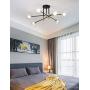 Dellemade Modern Sputnik Chandelier, XD00958 6 Lights Mid-Century Ceiling Light with Glass Shades,Globe Pendant Light Fixture