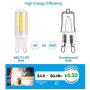G9 LED Bulb Dimmable 5000K, Bright White, 4-Watt(40W Halogen Equivalent), AIELIT Bi-Pin Base Daylight LED Light Bulbs for Bathroom Crystal Chandelier, Pendant Lamp, Desk Light, Home Decoration, 8-Pack