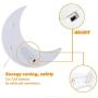 REVEW Marquee Night Light, Led Lamp Wall Decoration for Kids & Adults Room/Living Room/Bedroom Table - Battery Powered (Moon)