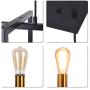 Modern Industrial Island Pendant Lighting Fixtures 4 Lights ,BENNY LIGHTING Black Chandelier Light Fixture for Kitchen Dining Room Ceiling