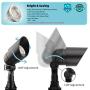 T&X 5W LED Landscape Lighting Landscape Lights, Low Voltage LED Spotlight 450 Lumen Warm White Cast-Aluminum Waterproof for Yard Lawn Porch Patio Outdoor Garden Light (2PK, Black)