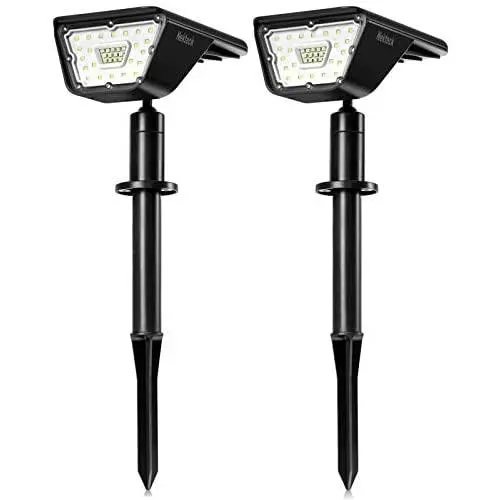 Nekteck 35 LED Solar Landscape Spotlights, IP65 Waterproof Wireless Solar Spot Lights Outdoor, 2-in-1 Solar Powered Wall Lights for Yard Garden Driveway Porch Pool Patio White Adjustable 2 Pack Nekteck 35 LED Solar Landscape Spotlights, IP65 Waterproof Wireless Solar Spot Lights Outdoor, 2-in-1 Solar Powered Wall Lights for Yard Garden Driveway Porch Pool Patio White Adjustable 2 Pack