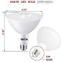 PAR38 LED Bulbs 100W Halogen Equivalent, Outdoor/Indoor Flood Light Bulbs, Dimmable 15W 1600lm, 5000K Daylight White, E26 Base, 4 Pack