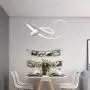 LightInTheBox Modern Chic LED Ring Chandelier Ceiling Pendant Light Hung Light Painting Lamp Fixture for Living Room Bedroom Dinning Room (Dimmable with Remote Control)