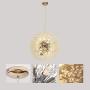 Senna House, SH-62368, Pendant Lamp, Modern Simple LED Chandelier,Globe Crystal Pendant Light, Dandelion Hanging Light, Pearl Flower Hanging Lamp for Bar, Living Room, Dining Room, Cafe