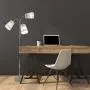 3 Light Adjustable Floor Lamp by Light Accents - Medusa 3 Light Standing Lamp - Multi Head Standing Lamp with 3 Adjustable White Fabric Reading Lamps - Lamps for Living Room (Chrome) 3 Light Adjustable Floor Lamp by Light Accents - Medusa 3 Light Standing Lamp - Multi Head Standing Lamp with 3 Adjustable White Fabric Reading Lamps - Lamps for Living Room (Chrome)