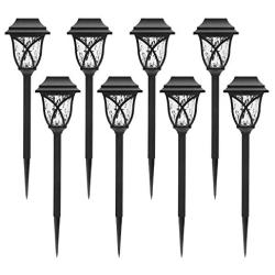 Nekepy Solar Lights Outdoor, Solar Powered Pathway Waterproof Landscape Light for Patio Walkway Driveway Garden Yard, 8 Pack