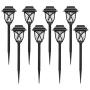 Nekepy Solar Lights Outdoor, Solar Powered Pathway Waterproof Landscape Light for Patio Walkway Driveway Garden Yard, 8 Pack
