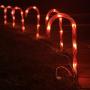 Joiedomi Christmas Candy Cane Pathway Markers Lights 17” Set of 6 Christmas Stakes Lights Outdoor Pathway Decorations
