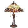 Tiffany Style Table Lamp, Capulina Handcrafted 16.5'' Tiffany Table Lamp, Stained Glass Lamp Accentuate Any Home or Business, Office, Desk, Entry, Living Room with a Classic Feel - Gothic Glass Styles