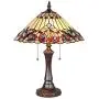 Tiffany Style Table Lamp, Capulina Handcrafted 16.5'' Tiffany Table Lamp, Stained Glass Lamp Accentuate Any Home or Business, Office, Desk, Entry, Living Room with a Classic Feel - Gothic Glass Styles