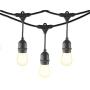 Mr Beams 2W S14 Bulb LED Weatherproof Outdoor String Lights, 48 feet, Black