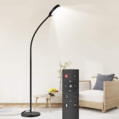 Dodocool Floor Lamp, Remote &amp; Touch Control 2500K-6000K LED Floor Lamp for Bedroom and Floor Lamp for Living Room and 4 Color Temperatures Standing Lamp, Standing Light for Bedroom Office Reading