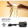 LE LED Strip Light White, 16.4Ft Dimmable Vanity Lights, 3000K Super Bright LED Tape Lights, 300 LEDs SMD 2835, Strong 3M Adhesive, Suitable for Home, Kitchen, Under Cabinet, Bedroom, Warm White