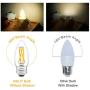 Dimmable B11 LED Candle Bulbs 40 Watt Equivalent, AIELIT 4W E26 Base Candelabra Light Bulbs, Antique Clear Chandelier Edison Bulb for Household Decor, 400 lumens Warm White 2700K, 8 Pcs