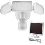 Solar Lights Outdoor, Mopha Super Bright LED Solar Motion Sensor Lights with Wide Angle Illumination; 1800LM 6500K, 3 Adjustable Heads, IP65 Waterproof Outdoor Security Flood Lights