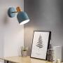 Wall lamp lighting fixtures, cement gray industrial bedroom adjustable bedside wall lamps, bathroom sink lighting