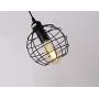 Industrial 3-Light Pendant Lighting, Adjustable Hanging Light Fixtures, Vintage Farmhouse Pendant Light with Metal Caged E26 Base for Kitchen Island Dining Room Living Room Hotel Shop and Bar, Black
