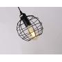 Industrial 3-Light Pendant Lighting, Adjustable Hanging Light Fixtures, Vintage Farmhouse Pendant Light with Metal Caged E26 Base for Kitchen Island Dining Room Living Room Hotel Shop and Bar, Black