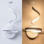 LED Wall Sconce CHYING Modern Spiral Warm White 3000K Sconces Lighting 15W Contemporary Indoor Wall Lamp Aluminum Wall Mounted Lights for Stairs Hallway Bedside Living Room Aisle