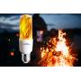 LED Flame Effect Light Bulbs - E26 LED Bulb with Gravity Sensor Flame Night Bulb for Holiday Gifts Home Hotel Bar Party Decoration(2 Pack)