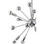 JONATHAN Y JYL9017A Glenn 8-Light 22.5'' Metal Sputnik-Style LED Chandelier Contemporary,Transitional,Modern Dimmable, Adjustable, for Dining Room, Foyer, Bedroom, Chrome