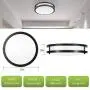 Drosbey 24W LED Flush Mount Ceiling Light Fixture, Ceiling Lights for Bedroom, Bathroom, 10 inch, 2200 Lumens, Daylight White 5000K