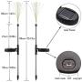 Solar Garden Lights Solar Stake Lights DIY Firework Lights Foldable Branches IP67 Waterproof LED Outdoor Home Decor Artificial Trees for Christmas Birthday Wedding Party (Warm White)