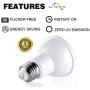 Par20 Led Bulbs 3000K Warm White Dimmable Flood 7W(50W Halogen Equivalent) E26 40 Degree Spot Light for Indoor Track Recessed Lighting 4-Pack