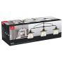 Nate 3-Light Pendant, Oil Rubbed Bronze, Clear Glass Shades,64845