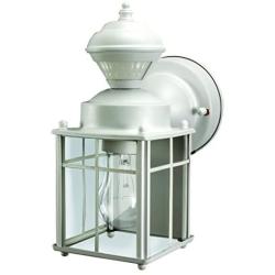 Heathco HZ-4132-MW White Bayside Mission Style Motion Activated Lantern