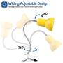 Desk Lamp, Clip on Lamp Portable Book Reading Light, Small Desk Lamp for Table/Desk/Cupboard Home Lighting (Yellow)