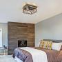 Eyassi Farmhouse Ceiling Lights, Close to Ceiling Lighting Fixtures Wooden Flush Mount 4-Light Black Ceiling Lamp for Kitchen Island Living Room Bedroom Hallway Laundry Entryway