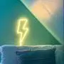 Orgrimmar Neon Light Lightning Bolt Warm White LED Neon Signs Decorative Wall Light Battery and USB Powered Night Light for Bedroom, Bar, Wedding, Christmas Decoration (Warm White)