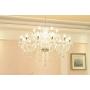 Crystal Pendant Chandelier/Light Fixture for Dining Room/Living Room/Foyer (18 Lights)