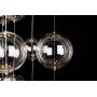 Saint Mossi Modern Glass Raindrop Chandelier Lighting Flush Mount LED Ceiling Light Fixture Pendant Lamp for Dining Room Bathroom Bedroom Livingroom 4 GU10 Bulbs Required H31'' X D20''