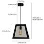 Farmhouse Dining Room Pendant Light, Mesh Overhead Kitchen Island Lighting, 11.62 Inch Matte Black Iron Industrial Barn Hanging Light Fixture for Bedroom Breakfast Area Entryway Hallway Laundry Room