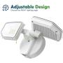 Freelicht 4 Pack LED Security Light Outdoor, Switch Controlled Flood Light, 30W 5000K 3100LM Super Bright Exterior Light, 2 Adjustable Heads, Ip65 Waterproof for Yard,Garage, Patio, Porch