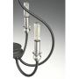 Progress Lighting P400030-143 Whisp Six-Light Chandelier, Graphite