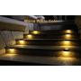 Solar Deck Lights, NIORSUN 12-Pack LED Solar Step Lights Outdoor Waterproof IP67 Warm White/Colors Changing Mode for Stair Steps, Fence, Porch Railing, Patio Garden(12 Pack)