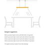 Uniklook Nordic LED Wood Pendant Light Lighting Wooden Long Bar LED Lamp Celling Lighting Neutral, White Warm Light - Office Kitchen Island Dining Room Table Bar Loft Suspension Lighting (Ash A)