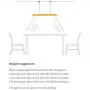 Uniklook Nordic LED Wood Pendant Light Lighting Wooden Long Bar LED Lamp Celling Lighting Neutral, White Warm Light - Office Kitchen Island Dining Room Table Bar Loft Suspension Lighting (Ash A)